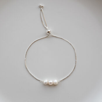 30th Birthday Pearl Sliding Bracelet, 2 of 8