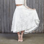 Le Fay Lace Bridal Midi Skirt, thumbnail 1 of 4