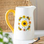 Bumble Bee Spring Flower Jug Vase Gift For Her, thumbnail 5 of 5