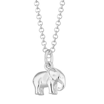 Elephant Necklace, Sterling Silver Or Gold Plated, 11 of 12