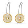 Crystal Pool Sterling Silver Large Hoops, thumbnail 1 of 5