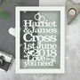 Personalised Wedding Or Anniversary Paper Cut, thumbnail 3 of 4