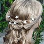 Set Of Six Pearl Flower Hair Pins, thumbnail 10 of 13