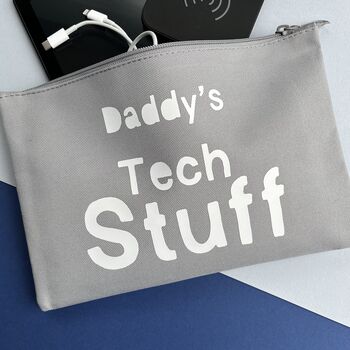 Father's Day Tech Stuff Storage Pouch, 2 of 2