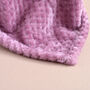 Personalised Dusty Pink Honeycomb Blanket For Baby, thumbnail 5 of 8