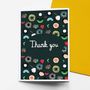 Set Of Eight Seaflower Thank You Cards, thumbnail 1 of 3
