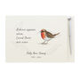 Personalised 'Robins Appear' Book Of Condolence, thumbnail 3 of 3