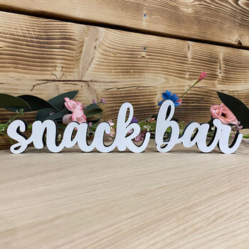 Snack Bar Sign Wedding Party Events, 4 of 4