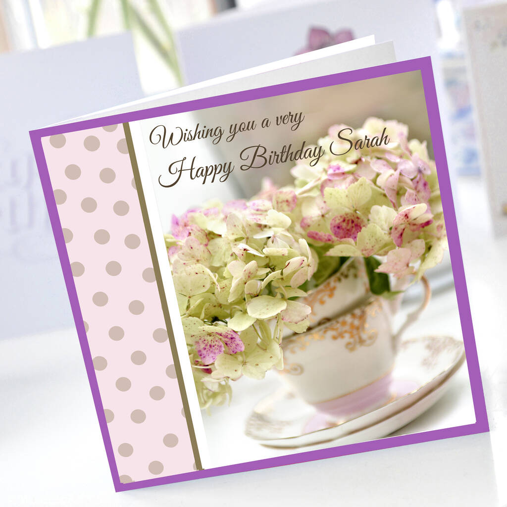 Hydrangea Birthday Card By Amanda Hancocks | notonthehighstreet.com