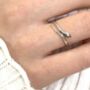 Sterling Silver Snake Adjustable Ring, thumbnail 1 of 3
