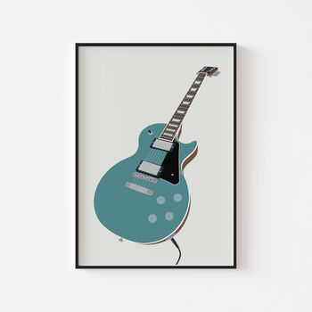 Les Paul Guitar Print | Guitarist Music Poster, 2 of 7