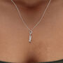 Sterling Silver Graduation Scroll Charm Necklace, thumbnail 3 of 8