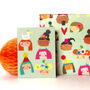 Mini Faces Greetings Card, thumbnail 3 of 5