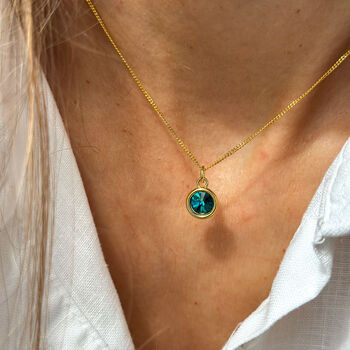 December Birthstone Crystal Jewellery Set, Sterling Silver Bracelet And Necklace, 2 of 8