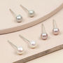 Sterling Silver Freshwater Pearl Earrings, thumbnail 2 of 10