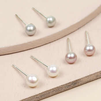 Sterling Silver Freshwater Pearl Earrings, 2 of 10