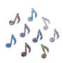 Liberty Print Iron On Applique Musical Notes, thumbnail 1 of 2