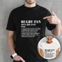 Rugby Fan Funny Dictionary Meaning Definition Unisex T Shirt, thumbnail 1 of 3