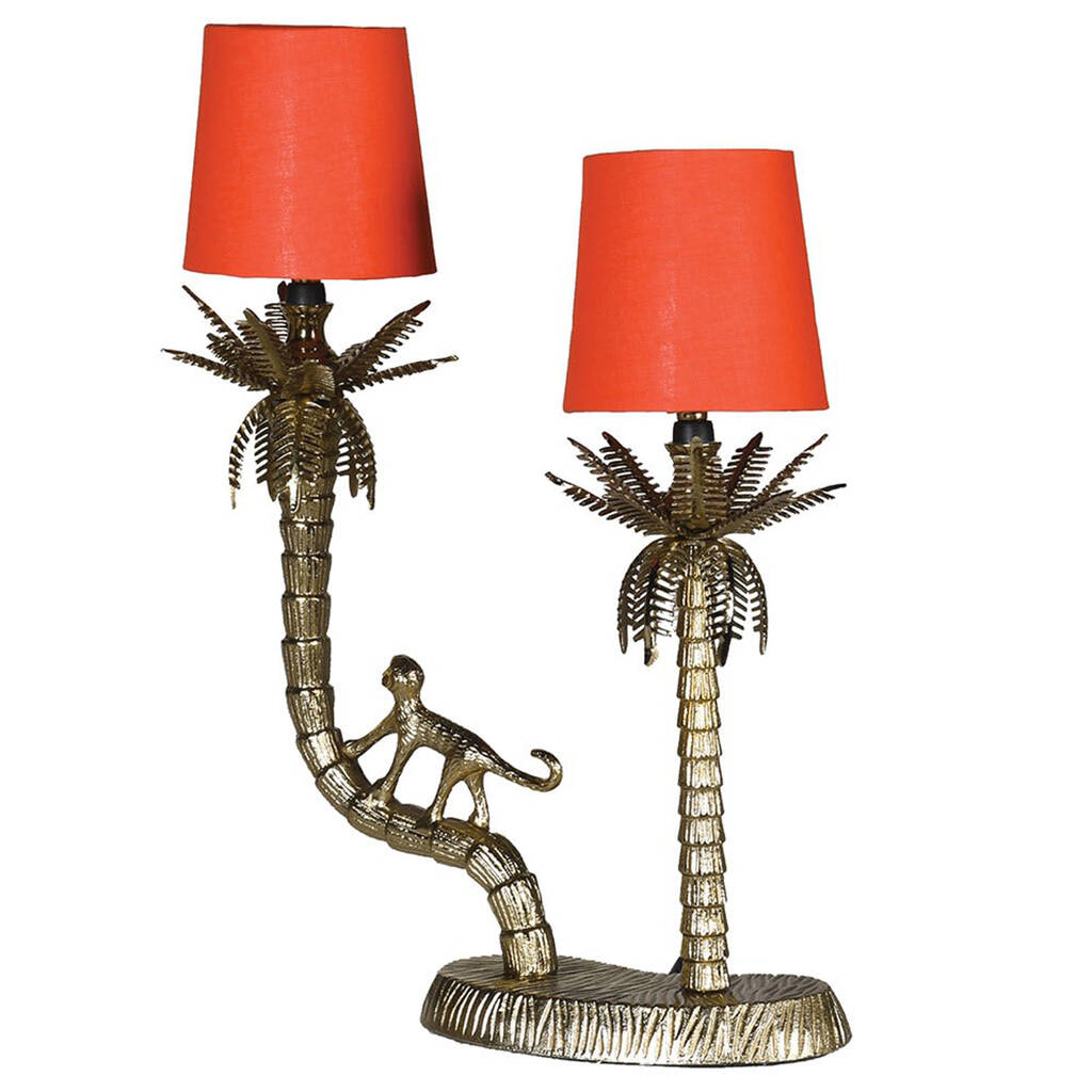 Monkey And Palm Tree Table Lamp
