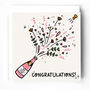 Congratulations Card Pink Champagne Pop, thumbnail 1 of 3