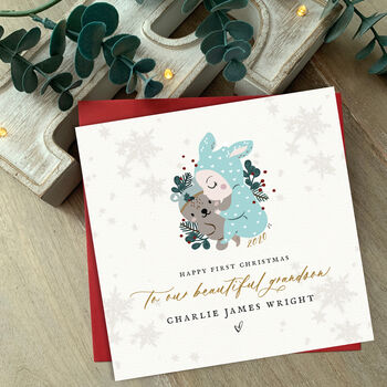 Baby Granddaughter First Christmas Card|W/Variations Sb, 2 of 5