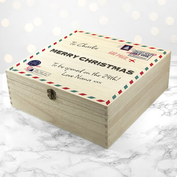 Personalised Nostalgic International Mail Christmas Box, 3 of 6