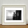Waitress Behind Frosted Glass Photographic Art Print, thumbnail 1 of 4