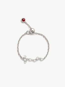 Silver Constellation Ring Zodiac Jewellery Birthstone, 8 of 12