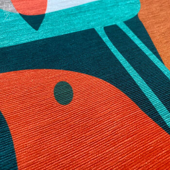 Abstract Cat And Bird Cushion Set, 5 of 12
