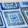 Portugal Tiles Blue And White Cotton Cosmetics Bag, thumbnail 3 of 9