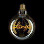 Love Filament Light Bulb, thumbnail 1 of 2