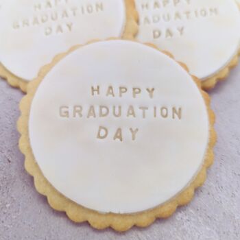 Fondant Graduation Biscuits Treat Box, 3 of 5