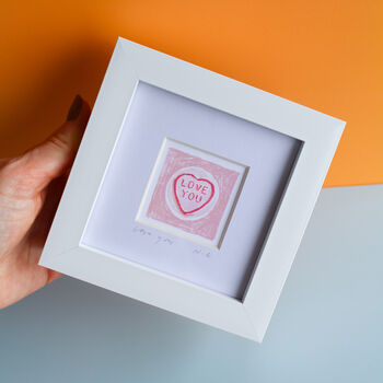 Love Hearts Mini Art Print, 4 of 8
