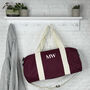 Personalised Mens Weekend Bag. Holdall With Initials, thumbnail 3 of 4