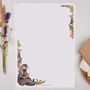 A4 Letter Writing Paper With Otter And Flowers, thumbnail 1 of 4