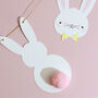G Decor Bunny Bunting With Rabbit Faces And Silhouettes, thumbnail 6 of 6