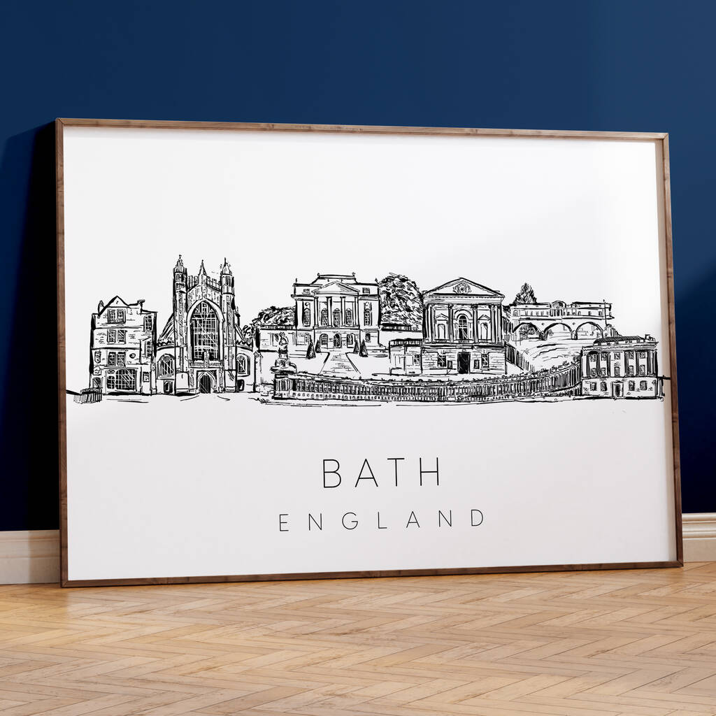 Bath UK Skyline Art Print, 1 of 7