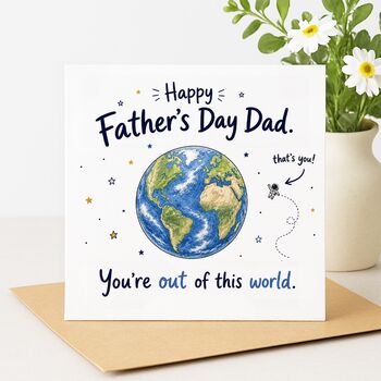 Out Of This World Daddy Father’s Day Card, 2 of 2