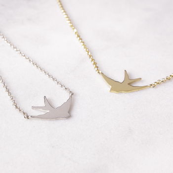 Swallow Necklace By Louise Wade | notonthehighstreet.com
