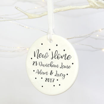 Personalised New Home Ceramic Decoration Gift, 2 of 2