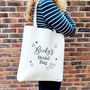 Personalised Bridal Bag | Wedding Day Tote Bag, thumbnail 5 of 6