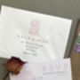 Etched Rose Wedding Invitation Set, thumbnail 3 of 5