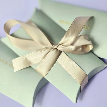 Sculpted Ribbon Bow Stud Earrings, 3 of 3