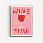 Wine Time Illustrated Art Print, thumbnail 1 of 3
