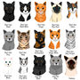 Personalised Christmas Party Cat Sweater, thumbnail 4 of 6