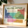Walking Britain Periodic Table Art Print, thumbnail 1 of 12