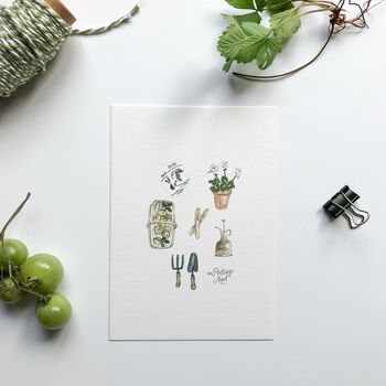 Garden Things Hand Illustrated Postcard Set, 4 of 6