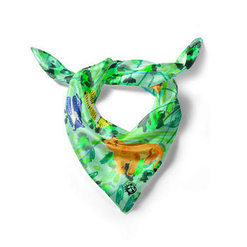 Big Cats Colourful Silk Scarf, 7 of 9