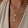 Cross Name Necklace, thumbnail 1 of 11