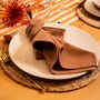 Soft Cotton Linen Napkins Mocha Brown • Set Of Four, thumbnail 1 of 3
